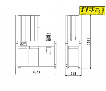 Dust extraction unit SAF Teknik E-3500, airflow 3500 m³/h