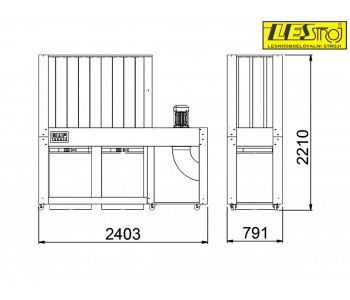 Dust extraction unit SAF Teknik E-4000, airflow 4000 m³/h