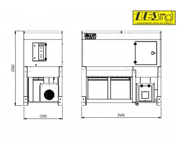 Odsesovalna naprava SAF Teknik S-6500, pretok 6500 m3/h