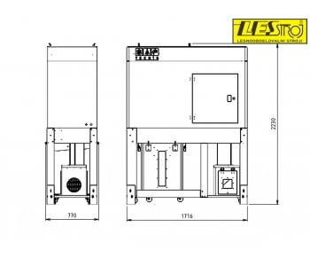 Odsesovalna naprava SAF Teknik STK-3500, pretok 3500 m3/h