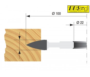 Groove cutter for Lamello mini spot STARK IN03TM02