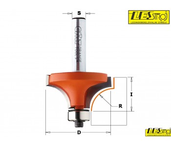 Roundover bits and solid surface rounding over bits with bearing