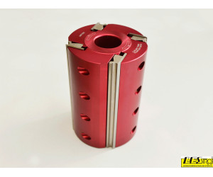 Rabbeting cutter head for multi-spindle moulders