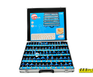 Univerzalna garnitura stebelnih rezkarjev LEMAN 66 kos