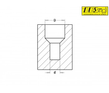 Drill bit with 45° countersink CMT 521 A