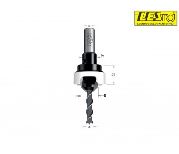 Drill bit with 45° countersink CMT 521 A