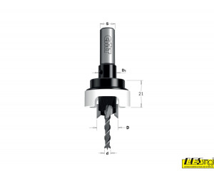 Drill bit with 90° countersink CMT 515 A