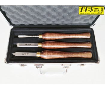 Set of smaller LEMAN woodturning knives