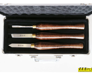Set of smaller LEMAN woodturning knives
