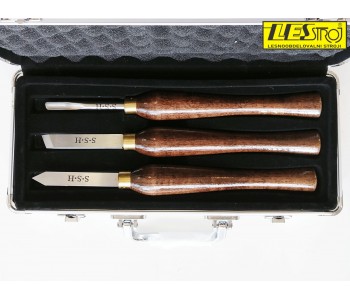 Set of smaller LEMAN woodturning knives