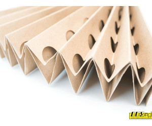 Cardboard filter for dry paint booth