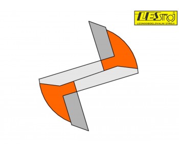 Double-faced cutter straight router bits