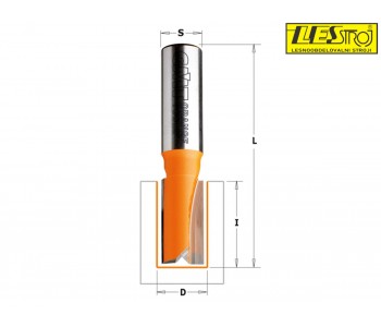 Double-faced cutter straight router bits