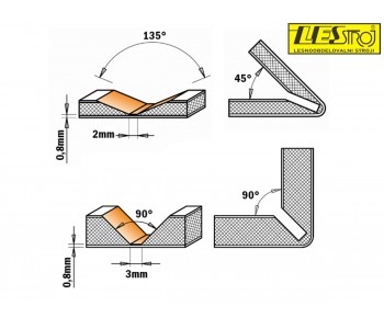 V-grooving bits CMT 715 and 915