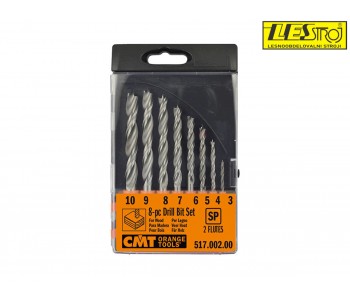 Set svrdla CMT 517.002.00, 3 – 10 mm, 2 spirale