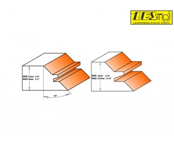 Lock miter router bits CMT 955.503-504, 955.009.11