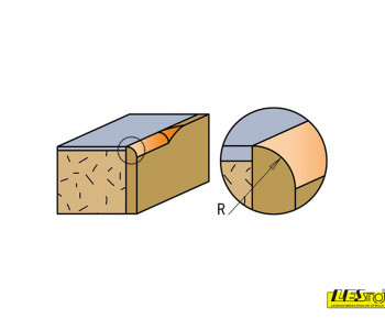 Diamond corner rounding router bit CMT 938.167.61