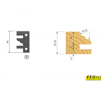 STARK YH102 Cutter head for making furniture door frames