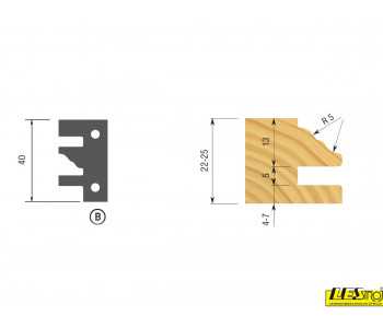 STARK YH102 Cutter head for making furniture door frames