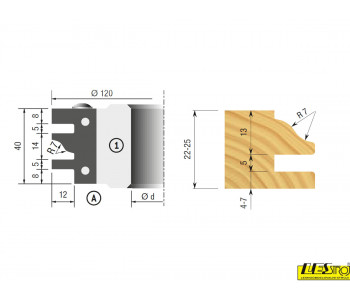 STARK YH102 Cutter head for making furniture door frames