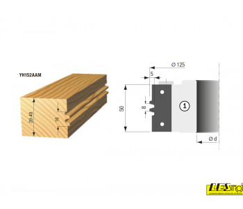 STARK rezkalna glava za izdelavo šir. spoja YH152AAM