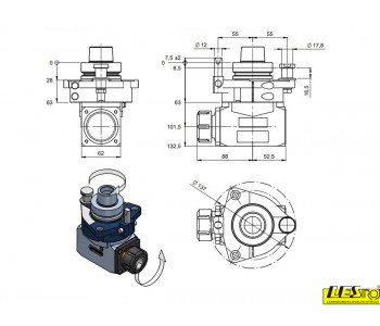 Corner unit HITECO ONE - single