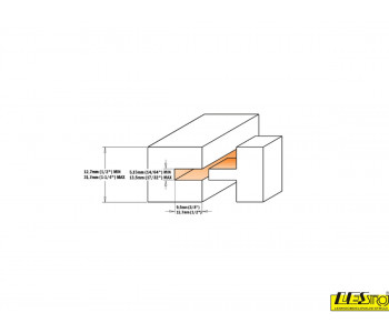 Adjustable tongue and groove bit set 900.625.11