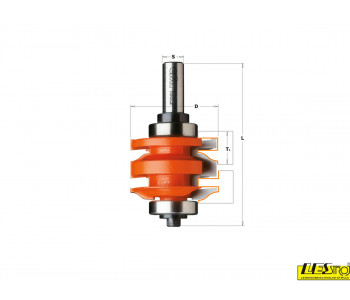 One-piece rail and stile bit CMT 991.521.11