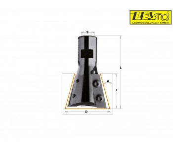 15° dovetail cutter with insert knives for roof-frames CMT 664.395.11