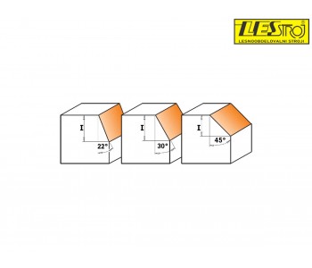 Chamfer router bit with insert knives 659