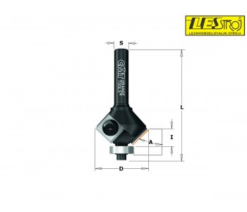 Chamfer router bit with insert knives 659