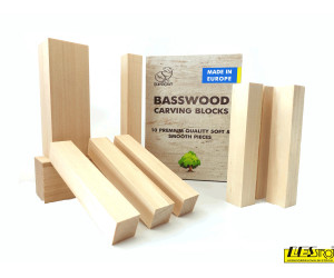 Sets of linden wood for carving