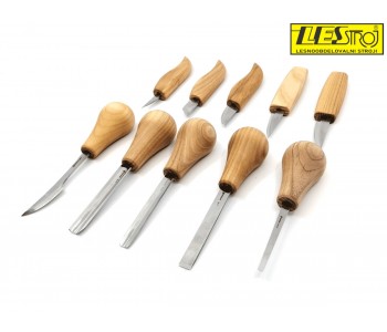 Set of carving chisels with stand S52