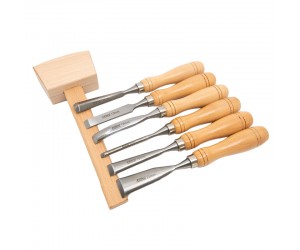 JGC woodworking chisel in a wooden suitcase