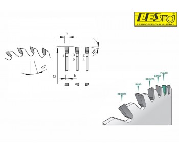 Saw blade for making grooves 4,0 mm