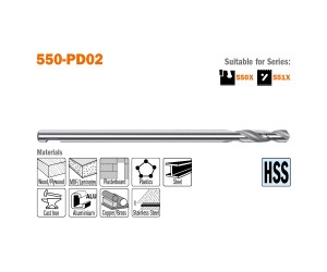 550-PD02 Centrirni sveder HSS
