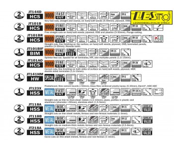 CMT set listov JT016   16kos