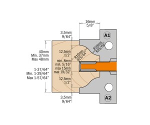 695.015 CMT replacement blades for making interior doors