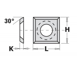 Square interchangeable HW blades 790 CMT and TFC