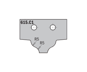 Spare blades CMT 615.C