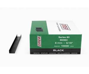 Black staples OMER type 80 – compatible with Prebena type A