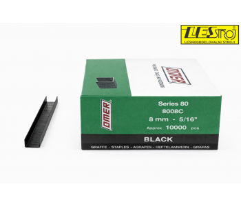 Black staples OMER type 80 – compatible with Prebena type A