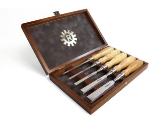 Professional straight chisels in a case RICHTER
