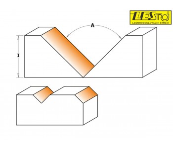 copy of Adjustable grooving cutter head CMT 663.101 V 45°