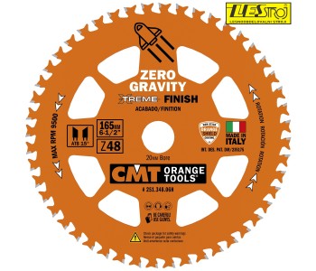 CMT 251.348.06H Saw Blade 165x1.8x20 48T Zero Gravity