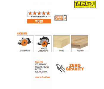 CMT 251.348.06H Saw Blade 165x1.8x20 48T Zero Gravity