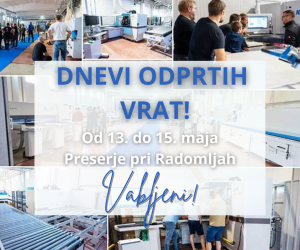 VABLJENI NA DNEVE ODPRTIH VRAT - od 13. do 15. maj