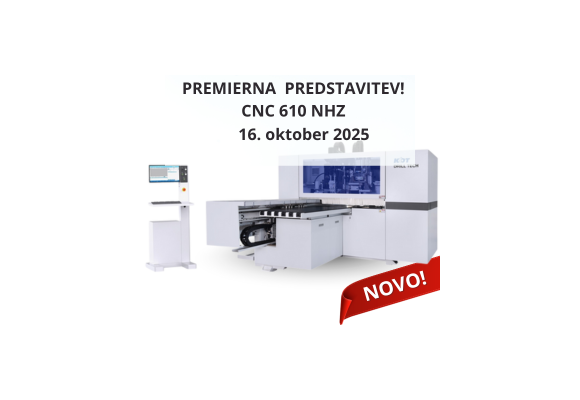 Premierna predstavitev novega CNC stroja KDT 610 NHZ!