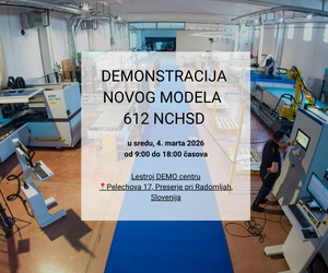 Pozvani na DEMONSTRACIJU novog modela CNC stroja 612 NCHSD