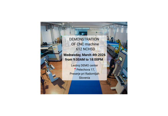 You are invited on the DEMONSTRATION of the NEW MODEL  612 NCHSD KDT CNC machine